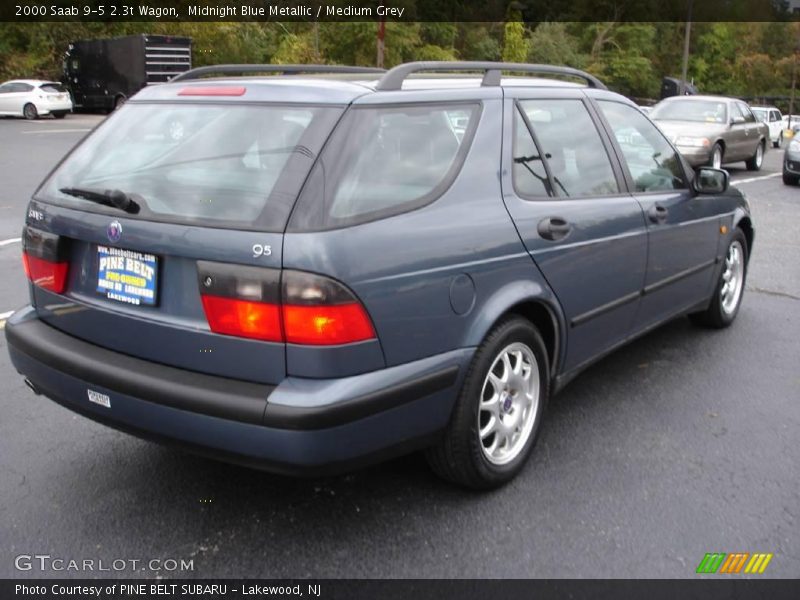 Midnight Blue Metallic / Medium Grey 2000 Saab 9-5 2.3t Wagon