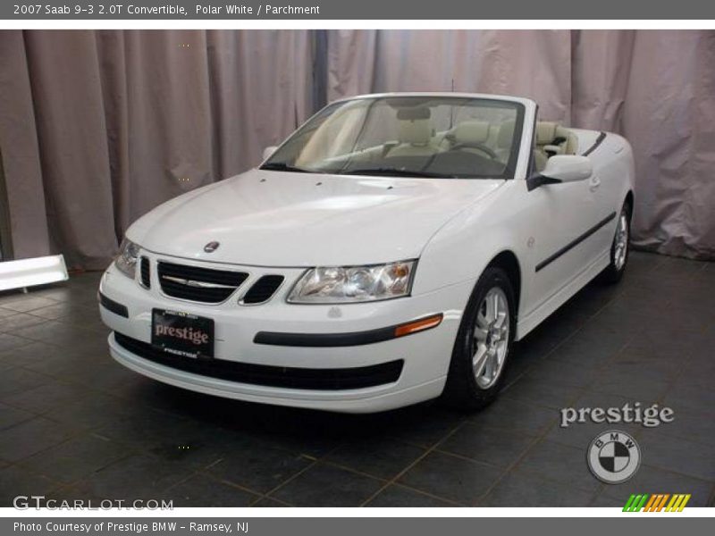Polar White / Parchment 2007 Saab 9-3 2.0T Convertible