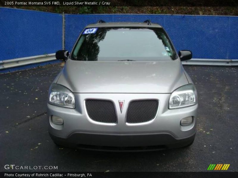 Liquid Silver Metallic / Gray 2005 Pontiac Montana SV6 FWD