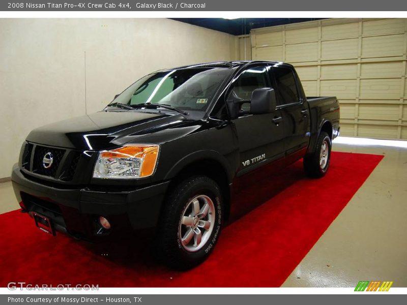 Galaxy Black / Charcoal 2008 Nissan Titan Pro-4X Crew Cab 4x4