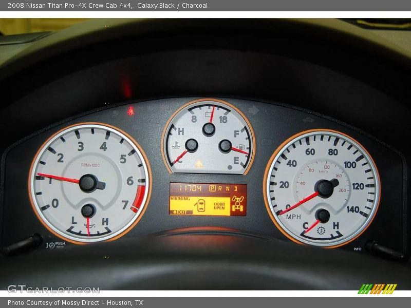 Galaxy Black / Charcoal 2008 Nissan Titan Pro-4X Crew Cab 4x4