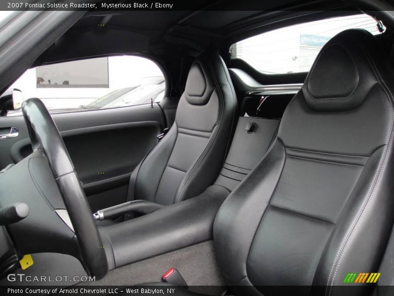 Mysterious Black / Ebony 2007 Pontiac Solstice Roadster