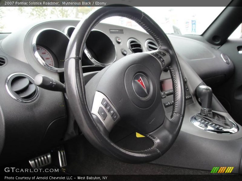 Mysterious Black / Ebony 2007 Pontiac Solstice Roadster