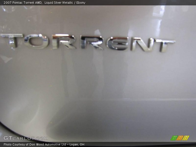 Liquid Silver Metallic / Ebony 2007 Pontiac Torrent AWD