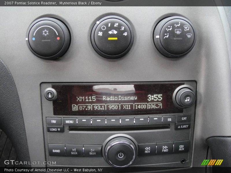Mysterious Black / Ebony 2007 Pontiac Solstice Roadster