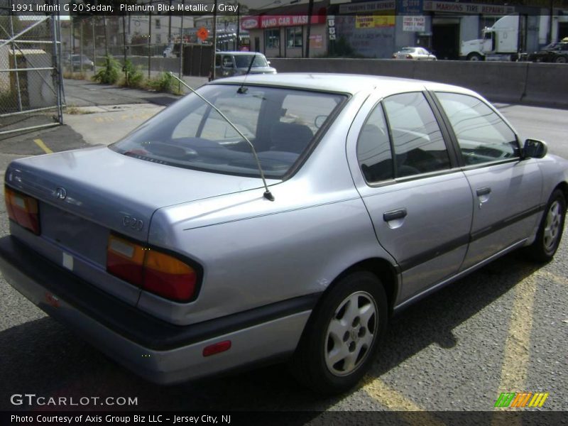Platinum Blue Metallic / Gray 1991 Infiniti G 20 Sedan