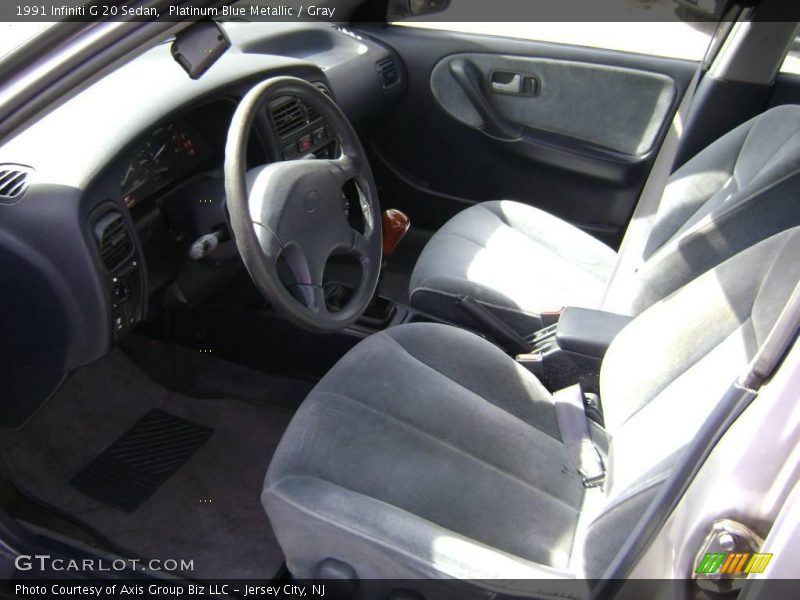 Platinum Blue Metallic / Gray 1991 Infiniti G 20 Sedan