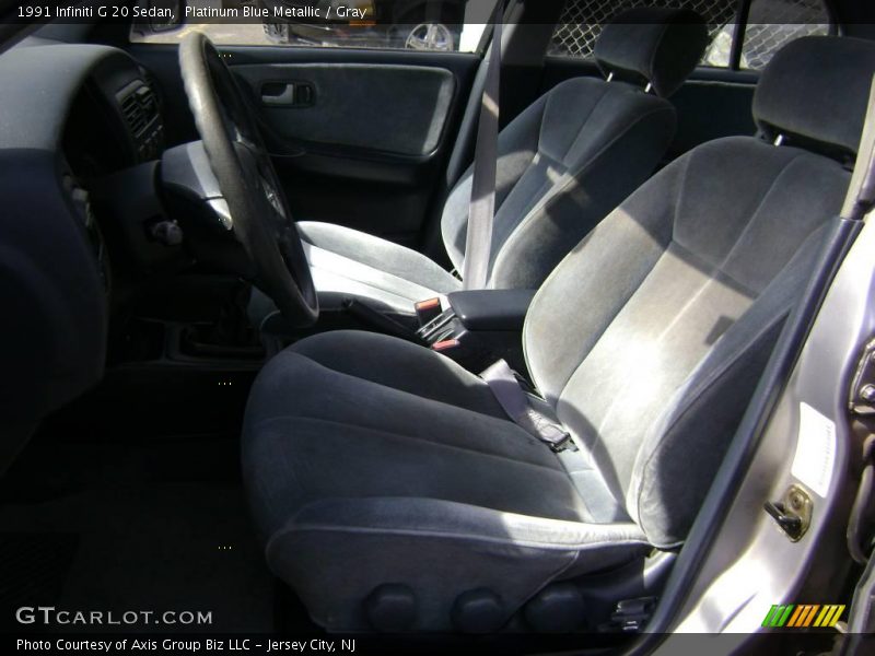 Platinum Blue Metallic / Gray 1991 Infiniti G 20 Sedan
