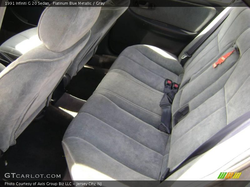 Platinum Blue Metallic / Gray 1991 Infiniti G 20 Sedan