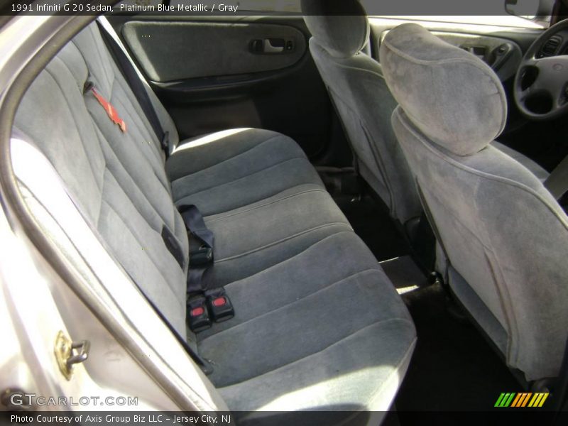 Platinum Blue Metallic / Gray 1991 Infiniti G 20 Sedan
