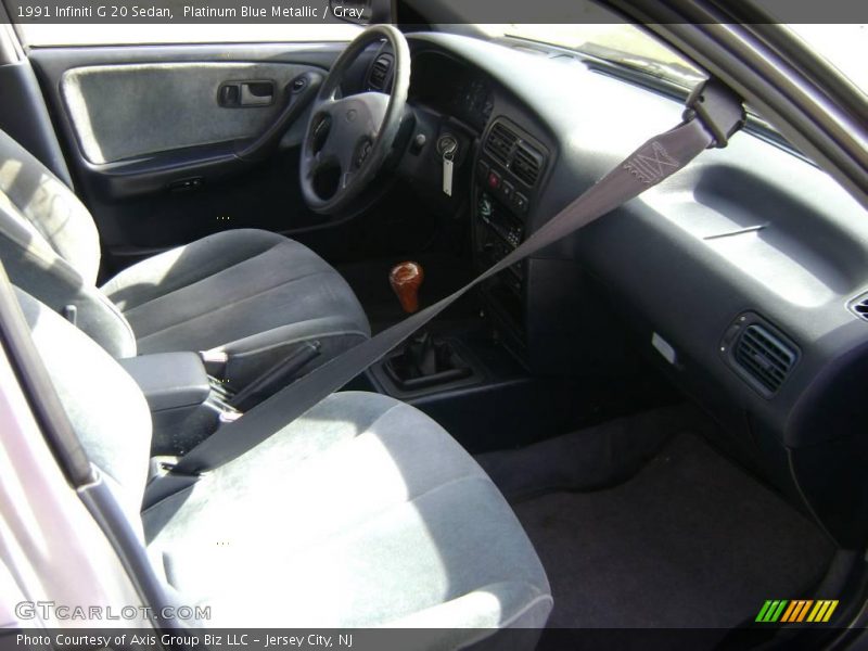 Platinum Blue Metallic / Gray 1991 Infiniti G 20 Sedan