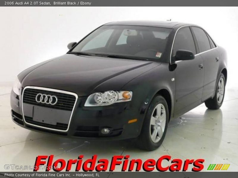 Brilliant Black / Ebony 2006 Audi A4 2.0T Sedan