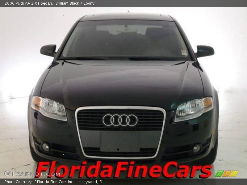 Brilliant Black / Ebony 2006 Audi A4 2.0T Sedan