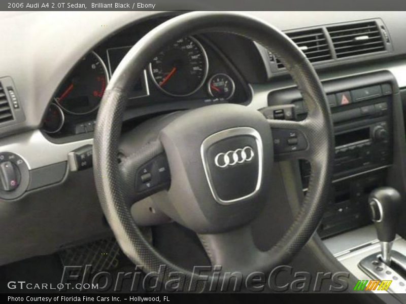 Brilliant Black / Ebony 2006 Audi A4 2.0T Sedan