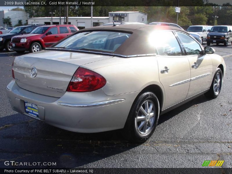 Gold Mist Metallic / Neutral 2009 Buick LaCrosse CX