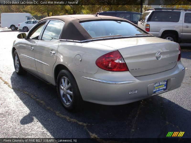 Gold Mist Metallic / Neutral 2009 Buick LaCrosse CX