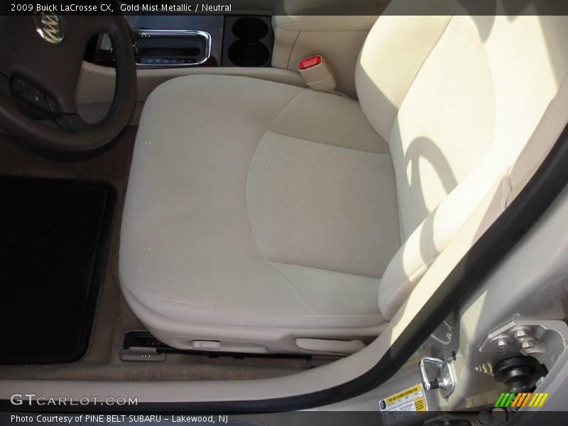 Gold Mist Metallic / Neutral 2009 Buick LaCrosse CX