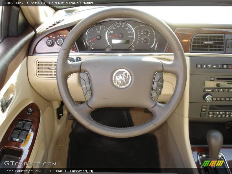 Gold Mist Metallic / Neutral 2009 Buick LaCrosse CX