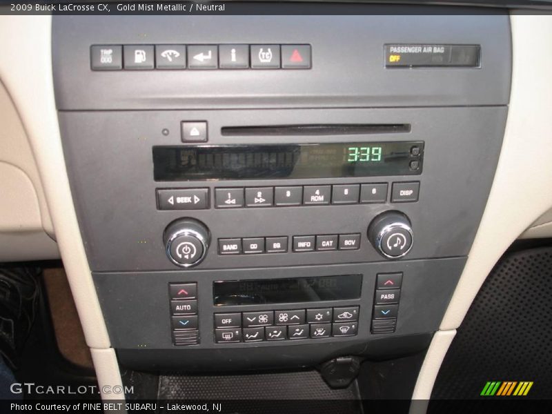 Gold Mist Metallic / Neutral 2009 Buick LaCrosse CX