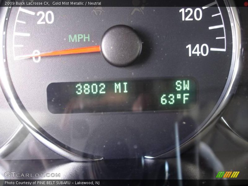 Gold Mist Metallic / Neutral 2009 Buick LaCrosse CX