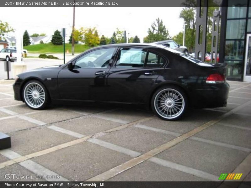 Black Sapphire Metallic / Black 2007 BMW 7 Series Alpina B7