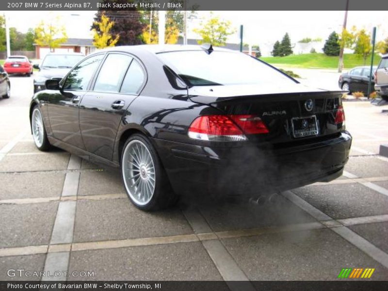 Black Sapphire Metallic / Black 2007 BMW 7 Series Alpina B7