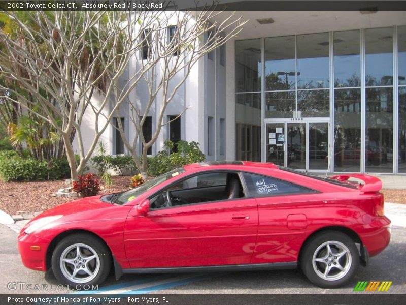 Absolutely Red / Black/Red 2002 Toyota Celica GT
