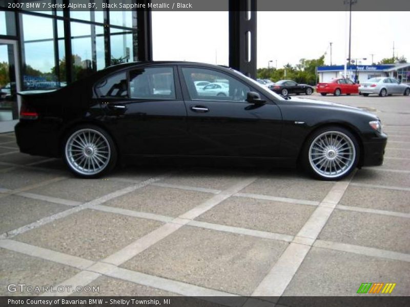 Black Sapphire Metallic / Black 2007 BMW 7 Series Alpina B7