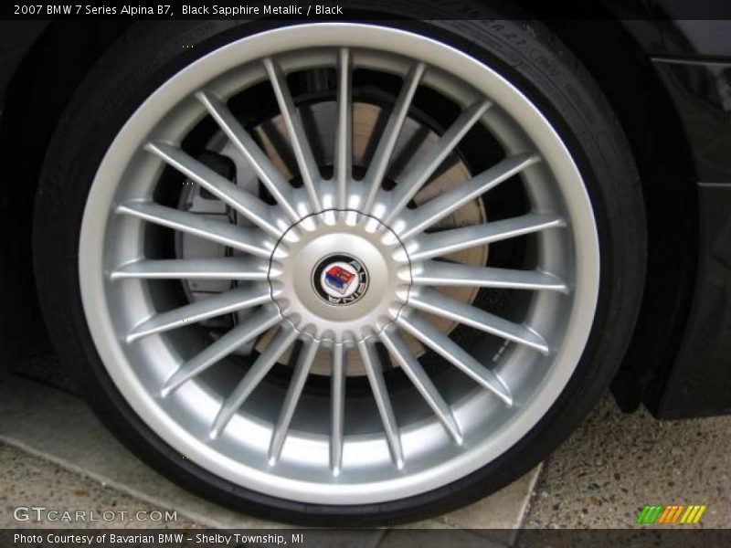 Black Sapphire Metallic / Black 2007 BMW 7 Series Alpina B7