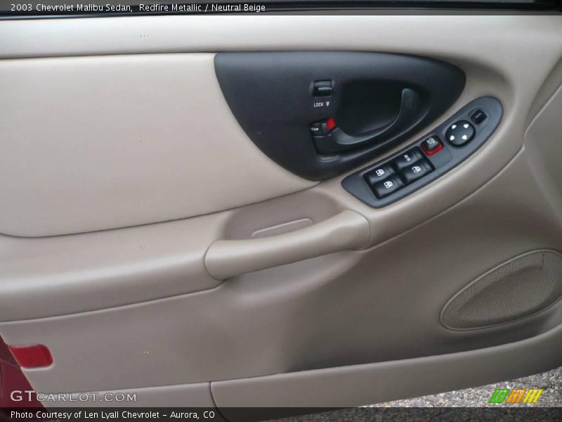 Redfire Metallic / Neutral Beige 2003 Chevrolet Malibu Sedan