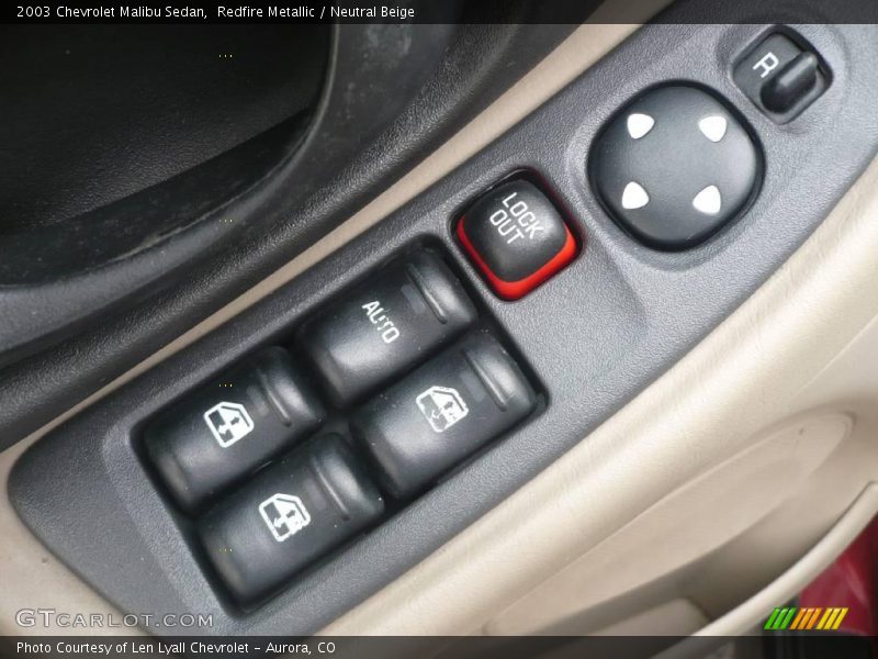 Redfire Metallic / Neutral Beige 2003 Chevrolet Malibu Sedan
