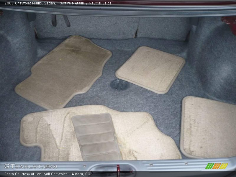 Redfire Metallic / Neutral Beige 2003 Chevrolet Malibu Sedan