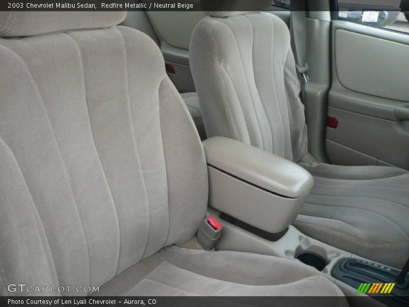Redfire Metallic / Neutral Beige 2003 Chevrolet Malibu Sedan