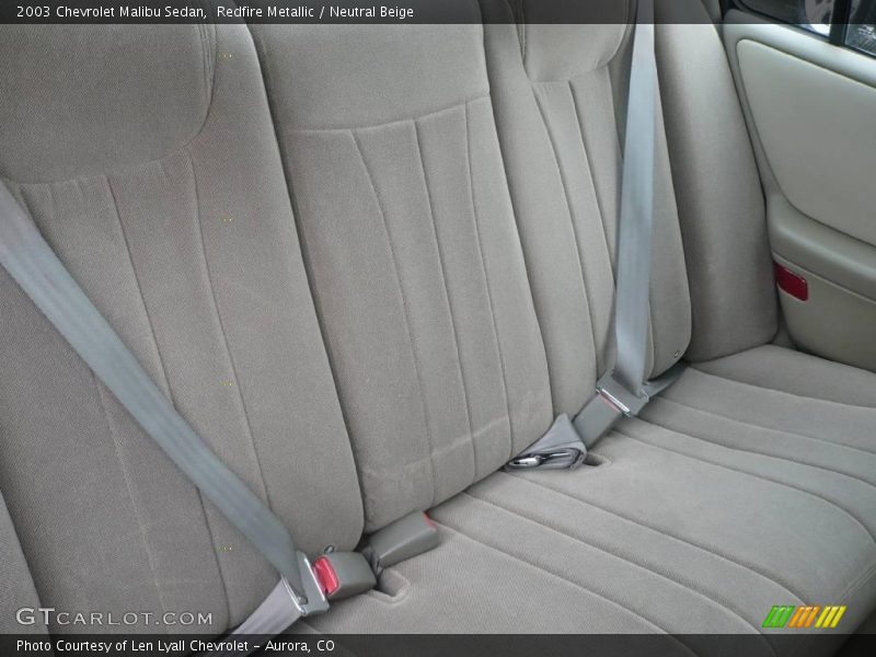 Redfire Metallic / Neutral Beige 2003 Chevrolet Malibu Sedan