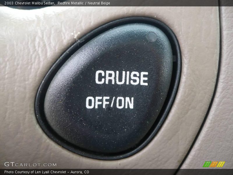 Redfire Metallic / Neutral Beige 2003 Chevrolet Malibu Sedan