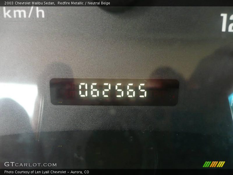 Redfire Metallic / Neutral Beige 2003 Chevrolet Malibu Sedan