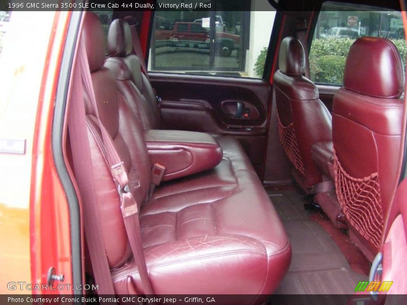 Victory Red / Red 1996 GMC Sierra 3500 SLE Crew Cab 4x4 Dually