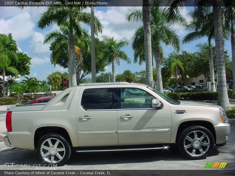 Gold Mist / Ebony/Ebony 2007 Cadillac Escalade EXT AWD