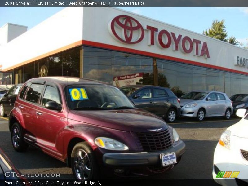 Deep Cranberry Pearl / Taupe/Pearl Beige 2001 Chrysler PT Cruiser Limited