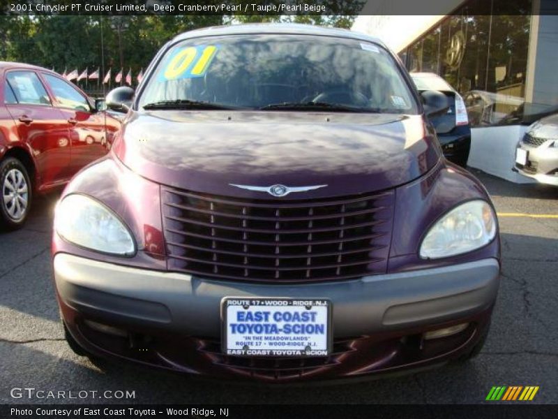 Deep Cranberry Pearl / Taupe/Pearl Beige 2001 Chrysler PT Cruiser Limited