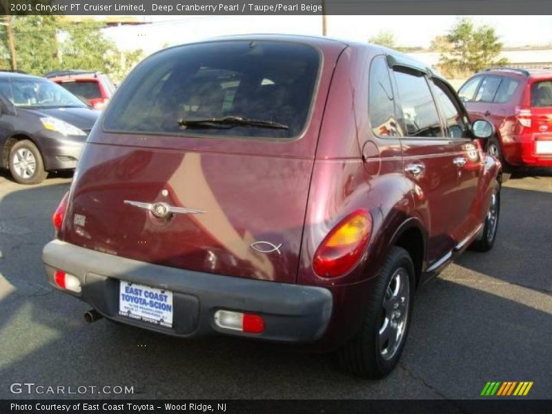 Deep Cranberry Pearl / Taupe/Pearl Beige 2001 Chrysler PT Cruiser Limited
