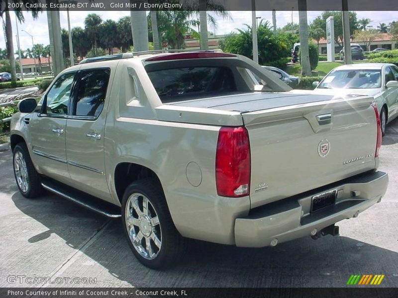 Gold Mist / Ebony/Ebony 2007 Cadillac Escalade EXT AWD