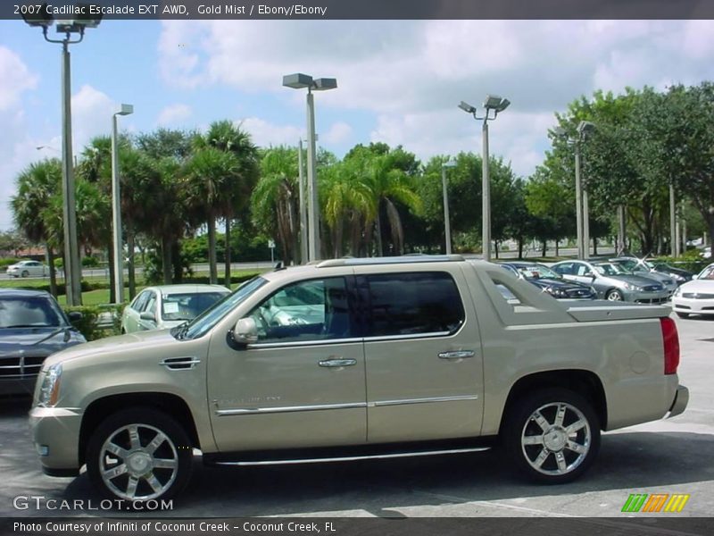 Gold Mist / Ebony/Ebony 2007 Cadillac Escalade EXT AWD