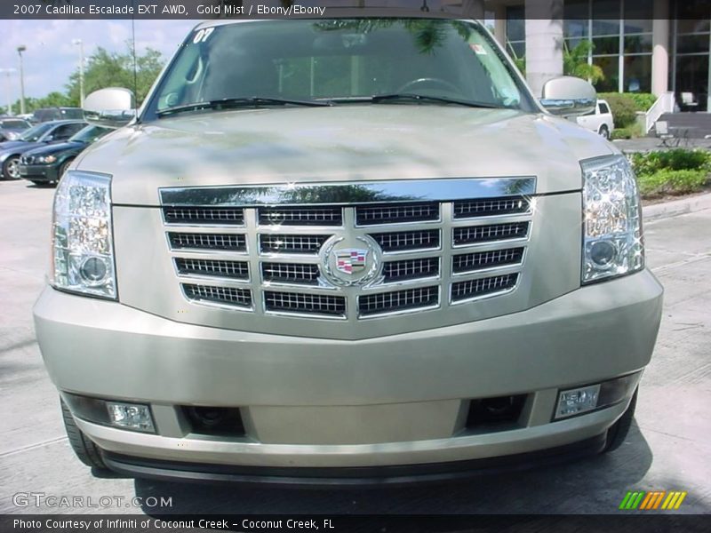 Gold Mist / Ebony/Ebony 2007 Cadillac Escalade EXT AWD