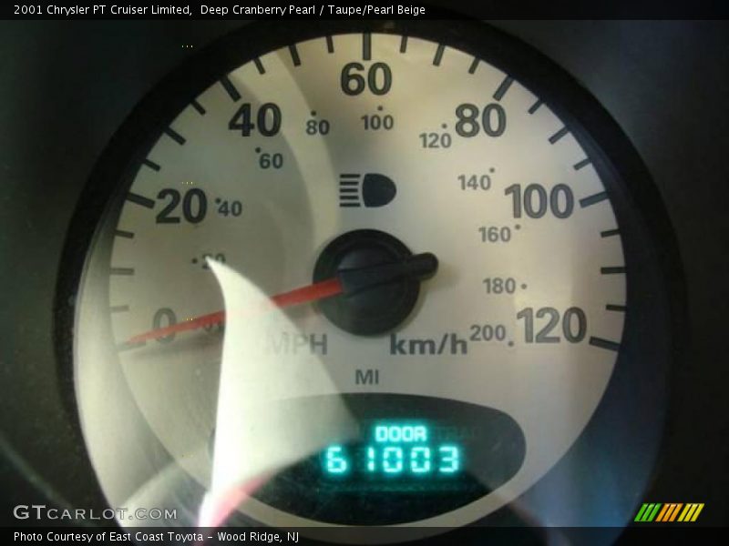 Deep Cranberry Pearl / Taupe/Pearl Beige 2001 Chrysler PT Cruiser Limited