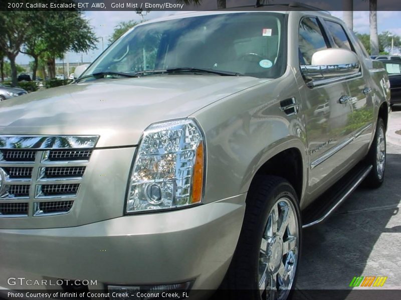 Gold Mist / Ebony/Ebony 2007 Cadillac Escalade EXT AWD