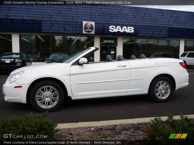 Stone White / Dark Slate Gray/Light Slate Gray 2008 Chrysler Sebring Touring Convertible