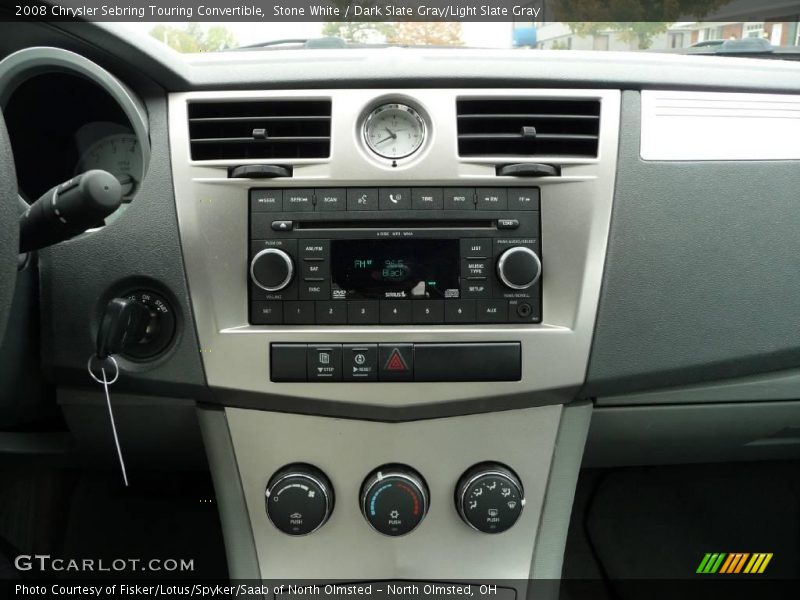 Stone White / Dark Slate Gray/Light Slate Gray 2008 Chrysler Sebring Touring Convertible