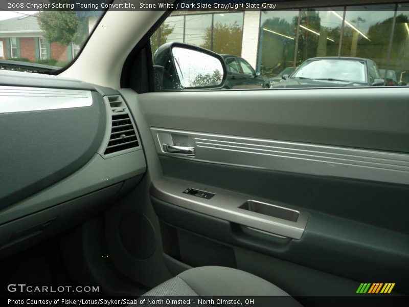 Stone White / Dark Slate Gray/Light Slate Gray 2008 Chrysler Sebring Touring Convertible