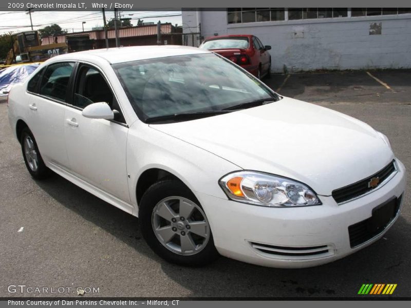 White / Ebony 2009 Chevrolet Impala LT